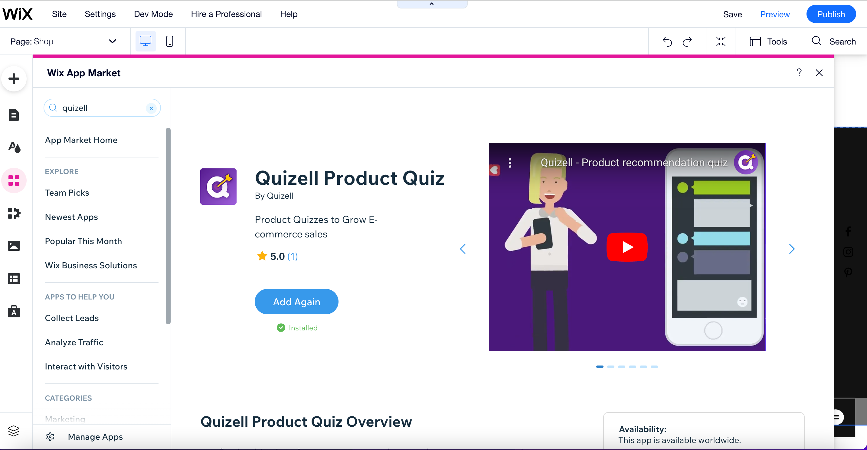 How to Embed Your Quiz to your WIX website